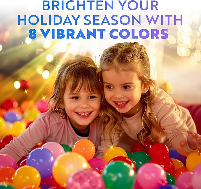 Playz Soft Plastic Mini Ball Pit Balls 50 Count - w/ 8 Vibrant Colors - Crush Proof, No Sharp Edges, Non Toxic, Phthalate & BPA Free for Baby Toddler Ball Pit, Play Tents & Tunnels Indoor & Outdoor