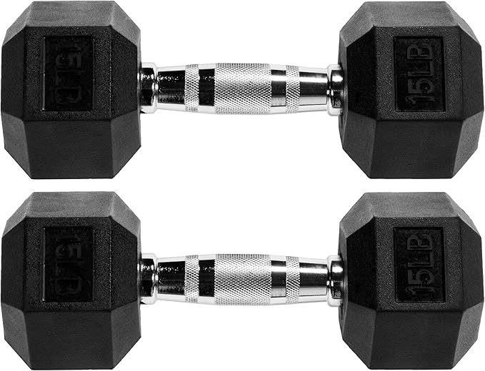 Fitvids Rubber Coated Hex Dumbbell Set with Storage Rack, 100/150/200/550 LB Hand Weight Set with Anti-Slip Grip for Home Gym