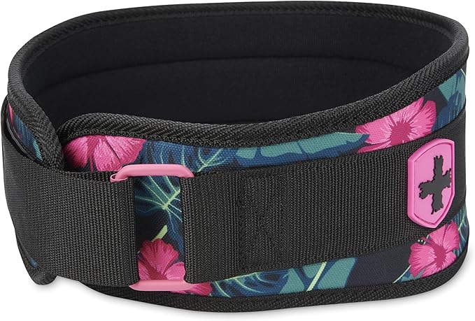 Harbinger Weightlifting Belt, Foam, 4.5" Width, Pink, X-Small - X-Large