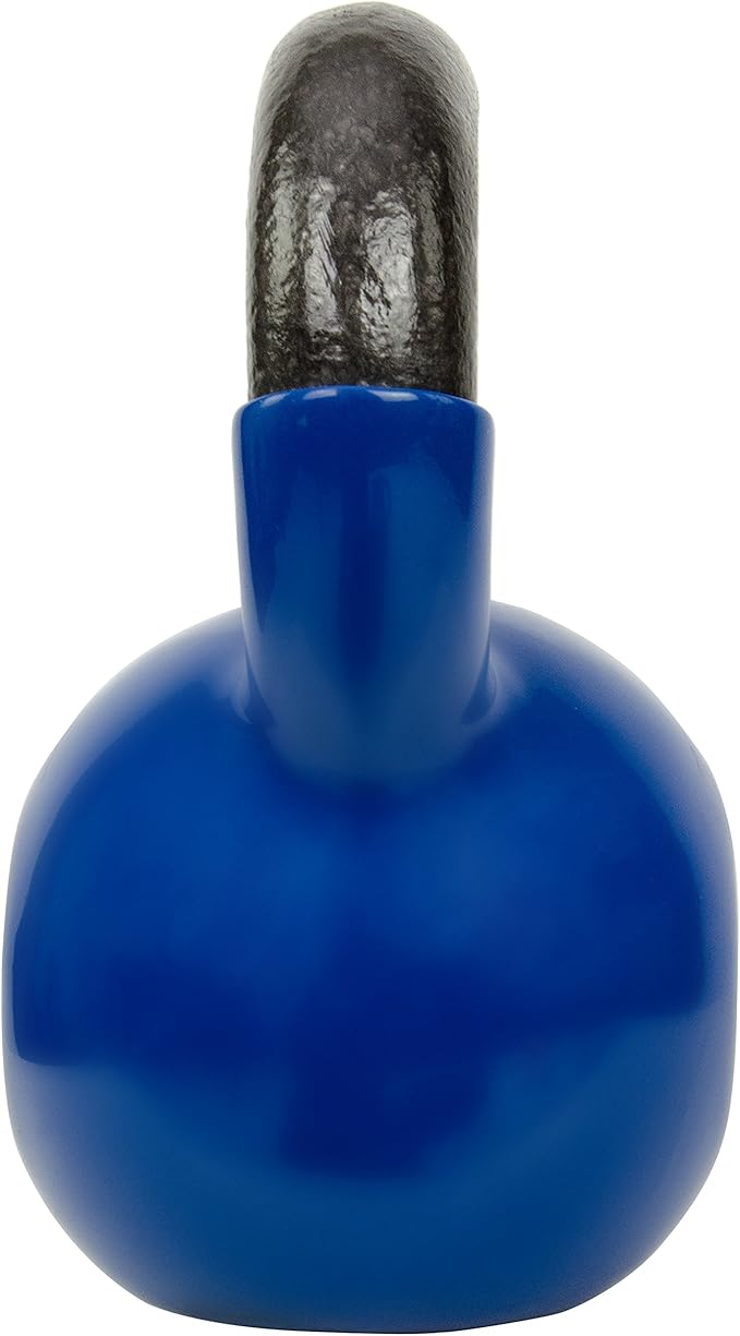 Sunny Health & Fitness Vinyl Coated Kettlebell for Strength Weight Training & Swinging Exercise - In 5, 10, 15, 20, 25 Pound