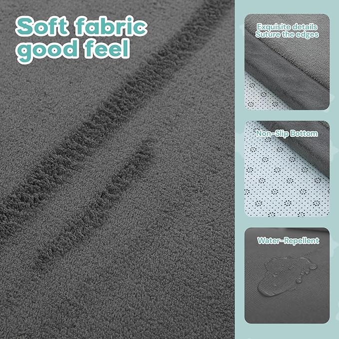 RONGFA Baby Play Mat for Floor,1.3" Thick Elasti-Foam Playpen Mat for Tummy Time, Easy Care with Non-Slip Cushioned for Infant,Kids and Toddler Crawling
