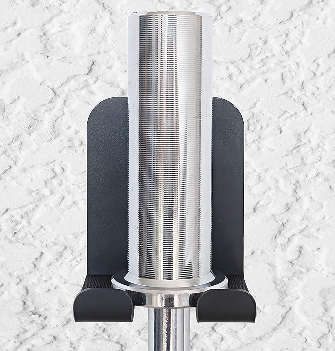 Barbell Holder Wall Mount Heavy Duty Vertical Barbell Holder Weight Bar Holder for Olympic Barbell, Curl bar, Commercial or Home Gym Accessory