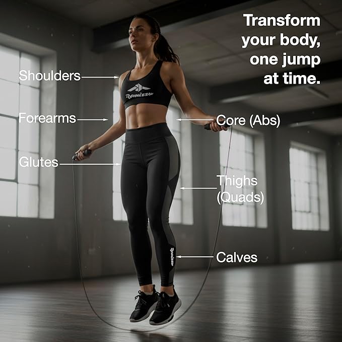 Adjustable Jump Rope for Martial Arts & Fitness – Tangle-Free Cable, Ergonomic Foam Handles & Ball Bearings – Includes 2 Towels, Bag and Packaging – Ideal for Boxing, MMA, CrossFit, Fitness, Cardio Training & Home Workouts