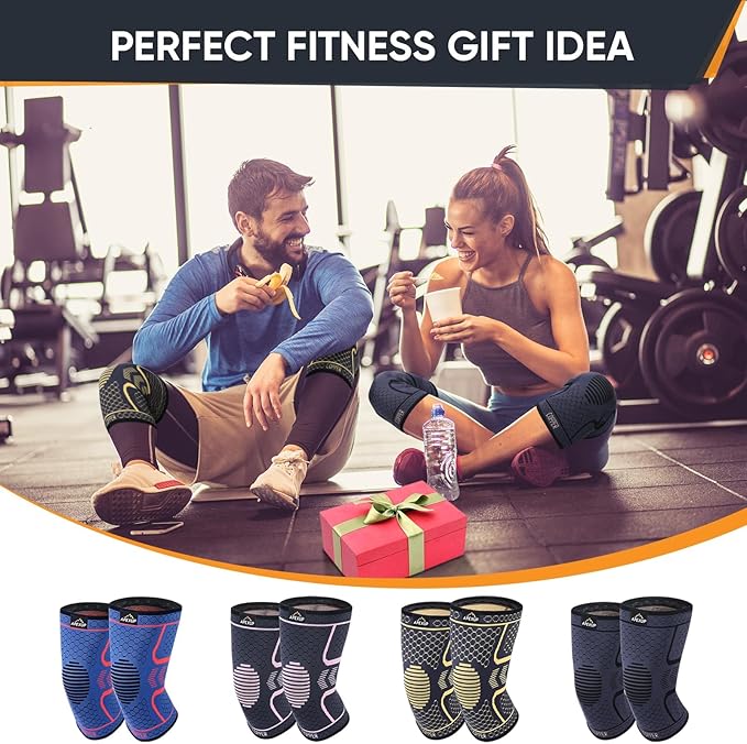 APEXUP Compression Knee Brace for Women, Copper Compression Sleeve for Knee Support, Arthritis Pain Relief, Meniscus Tear, ACL, Running