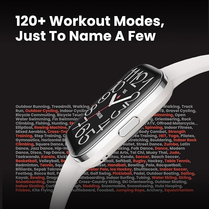 Amazfit Bip 5 Unity Smart Watch 46mm, 11-Day Battery, Fitness Activity Tracker with 120+ Sports Modes, Heart Rate & Sleep Monitor, Customizable Watch Faces, for Android & iPhone, Charcoal