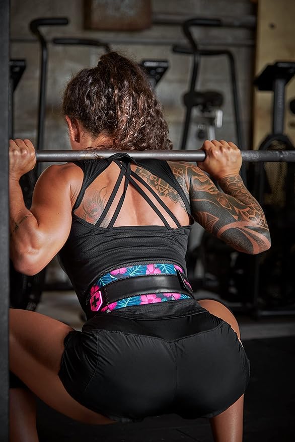 Harbinger Weightlifting Belt, Foam, 4.5" Width, Pink, X-Small - X-Large