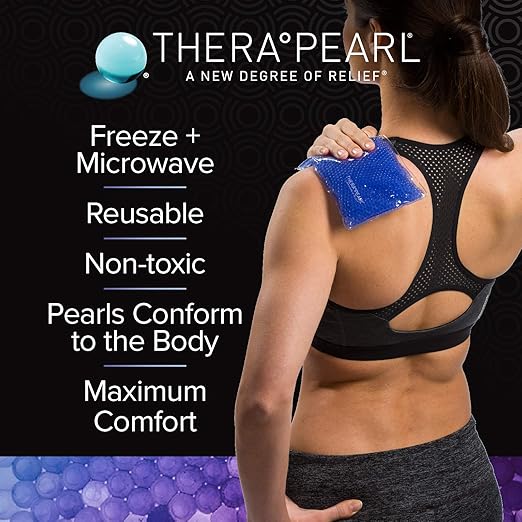 TheraPearl Reusable Hot Cold Pack, Sports Ice Size Pack with Gel Beads for Athletes, Flexible Hot & Cold Compress for Arthritis Pain Relief, Swelling, Sports Injuries, Cooling & Heating Pad