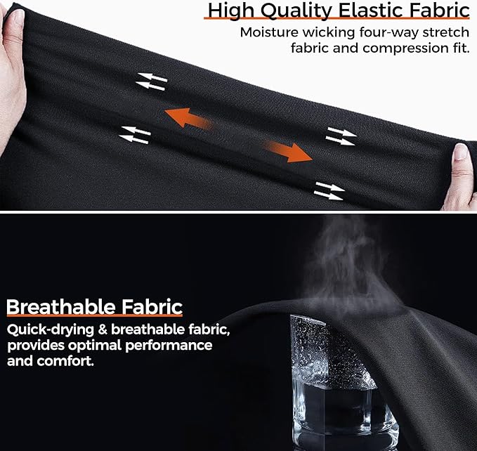 COOLOMG Basketball Compression Arm Sleeves for Baseball Football Volleyball Sports Youth Kids Adult