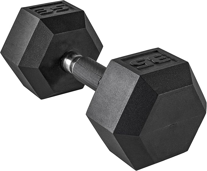 CAP Barbell Coated Hex Dumbbell Weight - Single | 10-120 lbs | Multiple Options