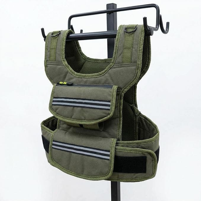 Adjustable Weighted Vest, 25/35/45 Lbs Weight Vest for Men, Weighted Vest with Pocket/Reflective Strips/Solid Iron Weights
