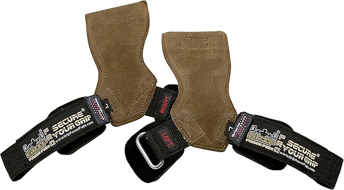 Lifting Grips PRO Weight Gloves Heavy Duty Barbell Gymnastics Straps Alternative to Power Hooks Deadlifts Adjustable Neoprene Padded Wrist Wrap