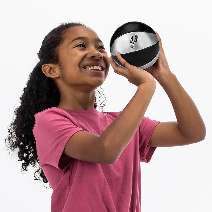 Franklin Sports NBA Toy Basketballs - 2 Pack of Kids Soft Mini Basketballs for Over The Door + Indoor Hoops - NBA Fan Shop