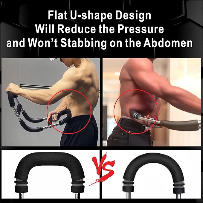 Twister Arm Trainer, Adjustable Resistance Chest Workout Equipment for Men Women, Forearm Biceps Tricep Chest Thigh Exerciser, Portable Spring Home Workout Bar