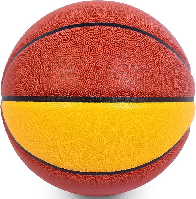 KUYOTQ 3LBS/3.3LBS/2.2LBS Weighted Heavy Training Basketball 29.5/28.5" in and Outdoor Improving Handling Dribbling Passing Rebounding Skill Composite Size 7/6 Weighted Training Basketball Equipment