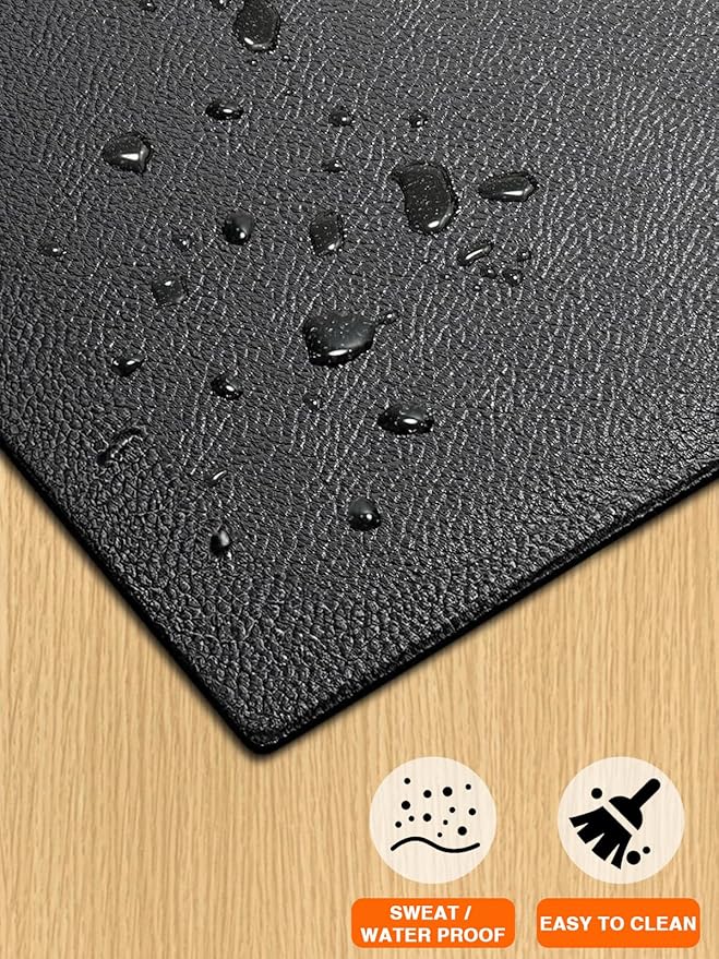 Treadmill Mat 78"x40", WERCHO Foldable Walking Pad Mat for Carpet Hardwood Floors 6mm Heavy-Duty Exercise Equipment Mat for Treadmil Pad,Spin Bike, Elliptical Trainer, Home, Gym