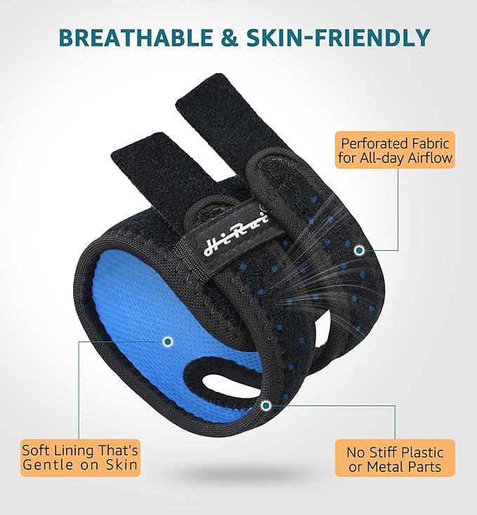 HiRui Wrist Brace for TFCC Tears, Adjustable Wristband Wrist Wraps Support for Fitness Weightlifting Tennis Tendonitis Carpal Tunnel Arthritis Pain Relief, One Size Adjustable (Black, 1 Pack)