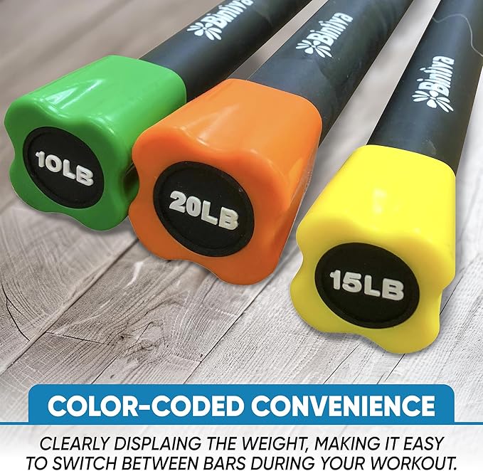 Weighted Bar Set - Weighted Bars for Exercise