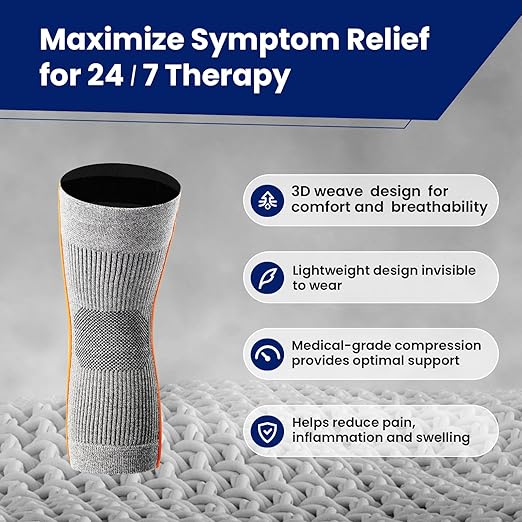 Galvaran Compression Knee Brace for Women & Men – Knee Support Sleeve for ACL, MCL, Meniscus Pain Relief, Joint Swelling & Injury Recovery | Skin-Friendly Anti-Slip Design | Daily Use & Sports
