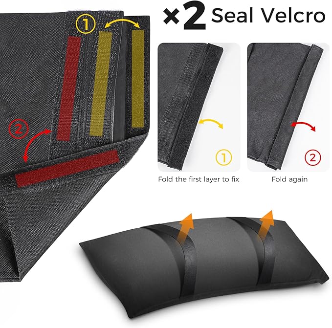 200 LBS Umbrella Base Weights Sandbags, 4 Packs Sand Bags for Weight, Weatherproof Fillable Heavy Duty Weight Sandbag for Outdoor Furniture Backyard Umbrella Garden Trampoline Poolside Accessories