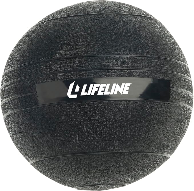 Lifeline Fitness Weighted Slam Ball - Easy to Grip Slam Ball for Home Gym and HIIT Workouts
