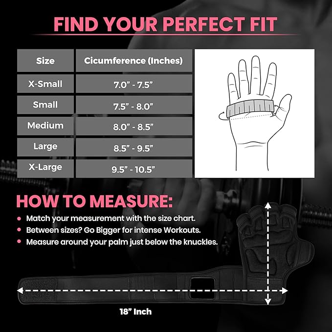 Workout Gloves for Men & Women, Smartwatch Compatible Ventilated Gym Gloves with Wrist Wrap Support, Breathable Weight Lifting Gloves for Fitness, Training & Cycling with Excellent Grip