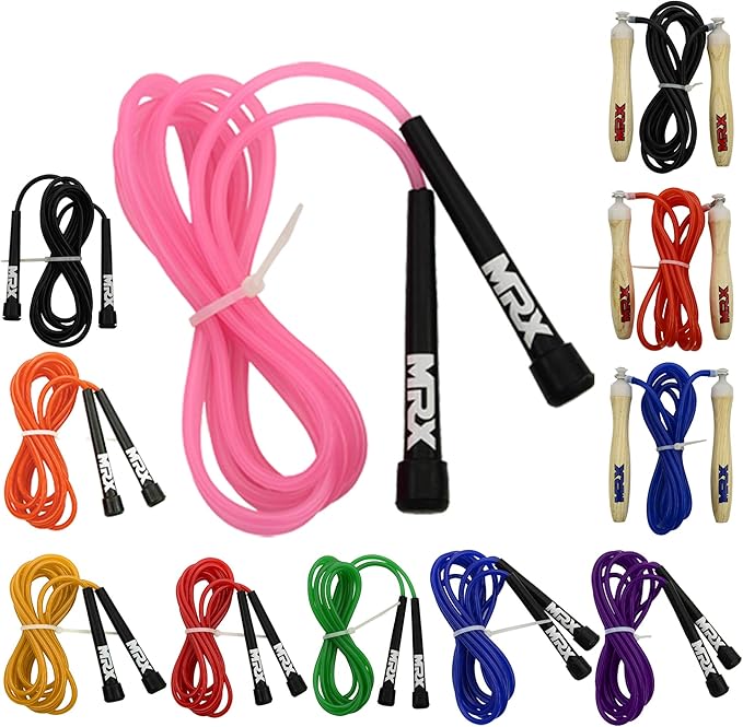 MRX 9" PVC Jump Rope for Cardio Fitness - Versatile Jump Rope for Both Kids and Adults - Great Jump Rope for Exercise