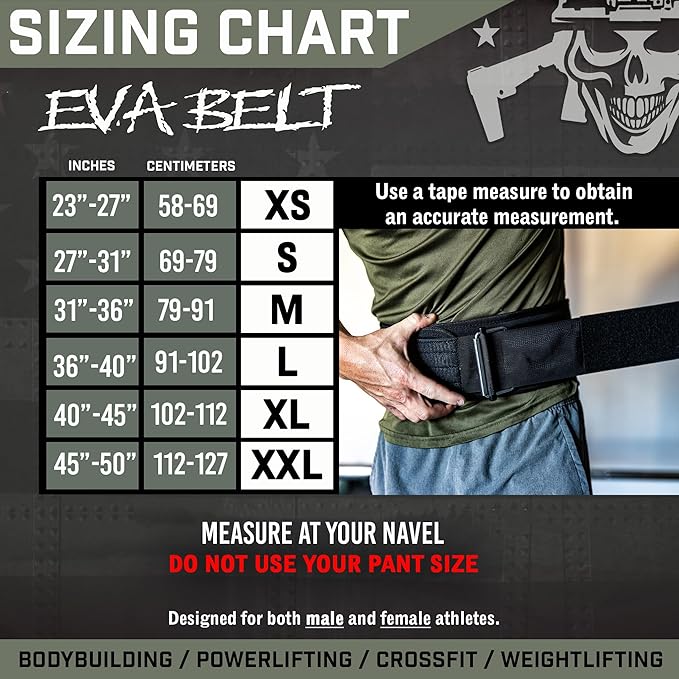 Iron Infidel Recon Weight Lifting Belt - 4" Wide Self Locking Gym Belt for Men & Women, EVA Foam Core Support Weight Belt for Squatting, Deadlifting, Powerlifting, Workout, Fitness & Crossfit