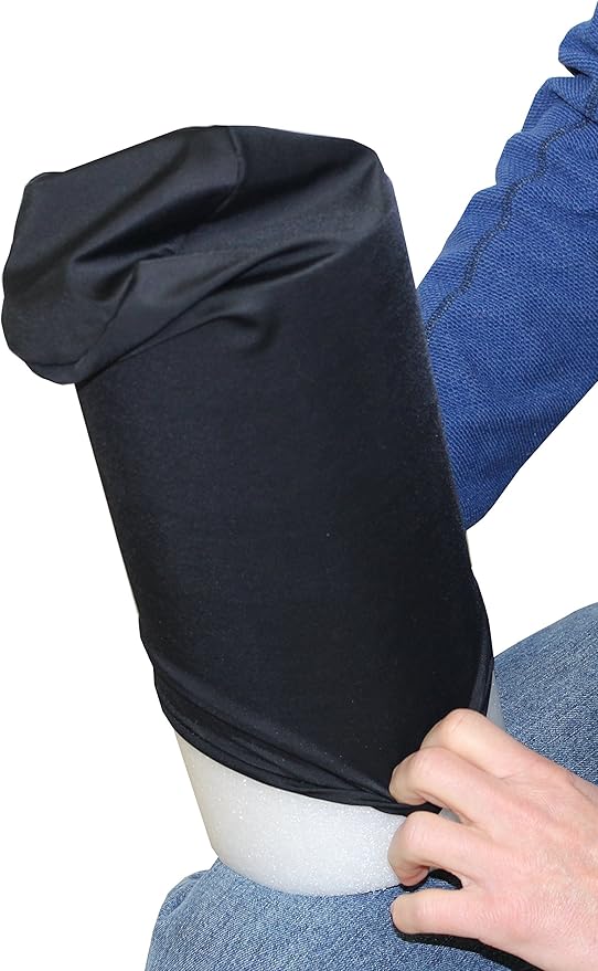 Rehabilitation Advantage Black Fabric Foam Roller Cover (Cover Only), 18" Long