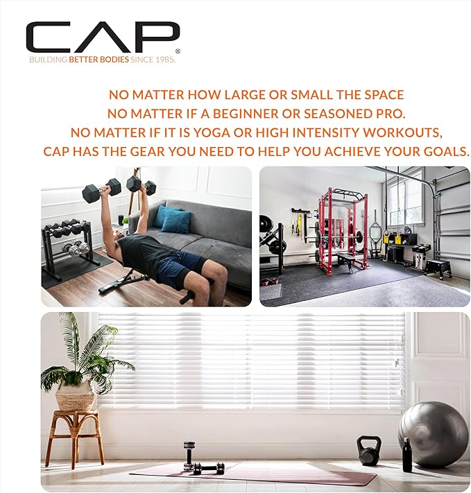 CAP Puzzle Exercise Mats | 3/4” Thick EVA Interlocking Foam Tiles for Home Gym Flooring | Multiple Options