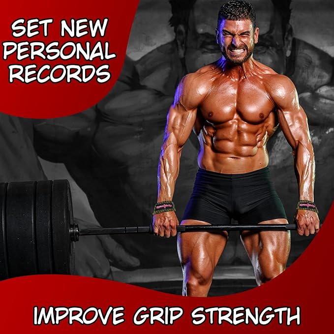Anime Lifting Straps - Padded Wrist Straps for Weightlifting, Bodybuilding, Gym Workouts, Powerlifting, Deadlifts & Fitness (Soft Cotton 23.5 inch, 1 Pair)
