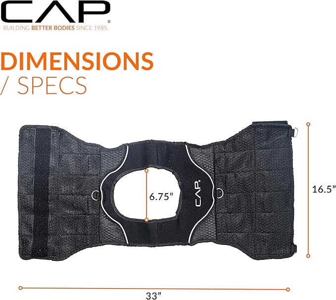 CAP Barbell Adjustable Weighted Vest | 20-150 lbs | Heavy-Duty Workout Vest with Removable Iron Weights for Strength Training, Cardio, Running, and Calisthenics