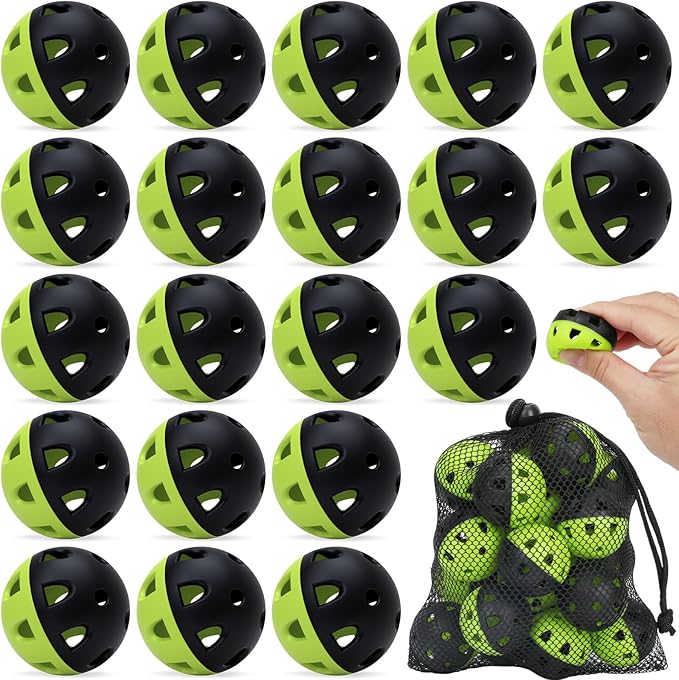 Coopay 20/40/80 Pack Mini Plastic Practice Baseballs, 1.65inch Small Soft Training Balls with Drawstring Bag for Baseball Hitting, Pitching & Batting Training, Indoor & Outdoor