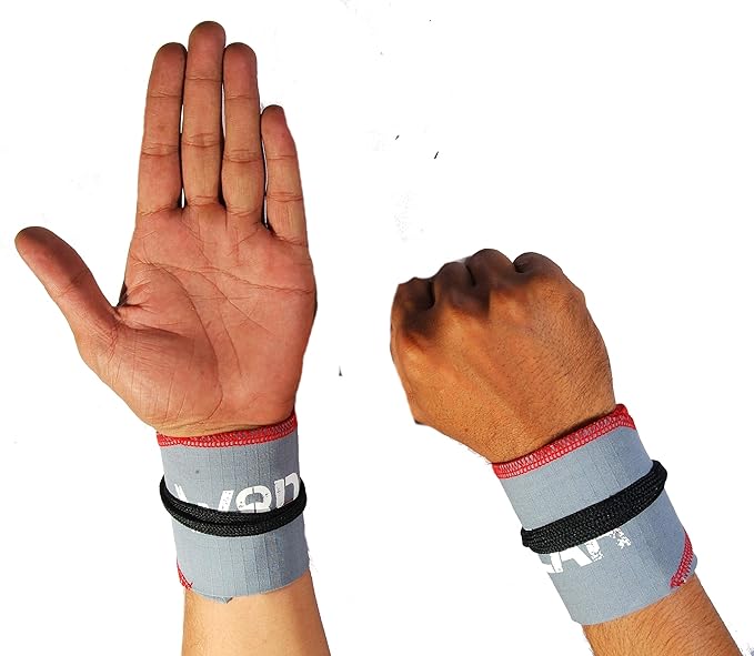 Wrist Wraps for Powerlifting, Strength Training, Bodybuilding, Cross Training, Olympic Weightlifting, Yoga Support - One Size Fits All