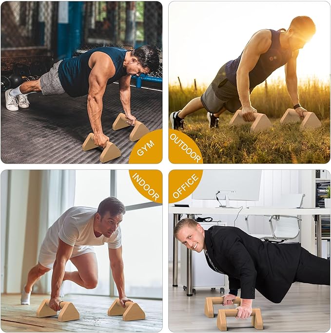 Kipika Push Up Bars, Pushup Stands, Anti-Slip Soft Plastic Push Up Handles, Bottom Anti-Slip Pad, Strength Training Equipment, Perfect for Floor Workout Exercise