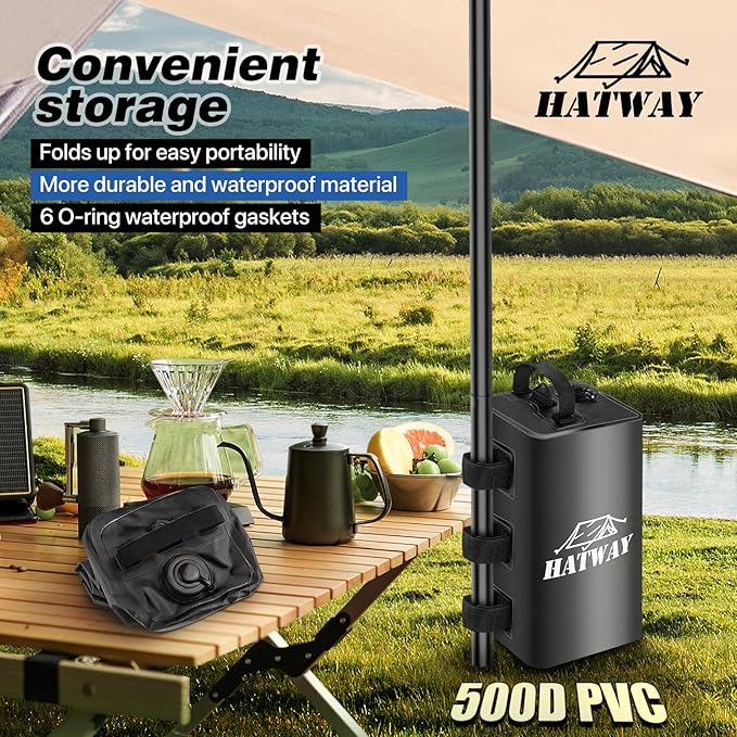 Hatway Canopy Water Weight Bag,88 LBS Water Tent Weights Set of 4 Leg Weights for Pop Up Canopy,Gazebo,Canopies,Tent-4 * 10L-Black
