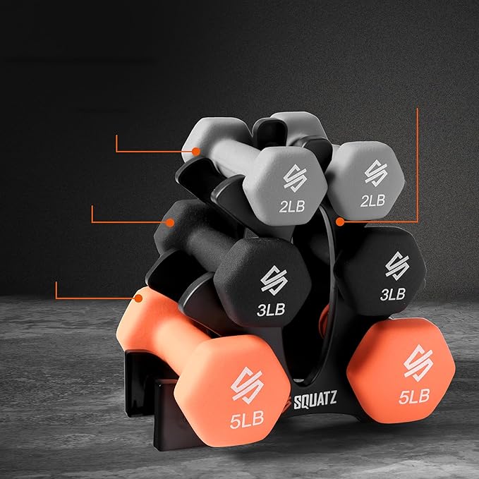 Squatz Adjustable Dumbbell Set 70-140LB Adjustable Dumbbells For Home Gym, Anti-Slip Handle With Heavy‑Duty Plates, Exercise Fitness Dumbbells For Home Gym Strength & Weight Training