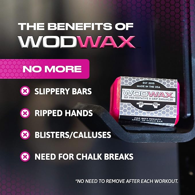 2 Pack 60g Bar - The Original Pull Up Bar Wax for Better Grip