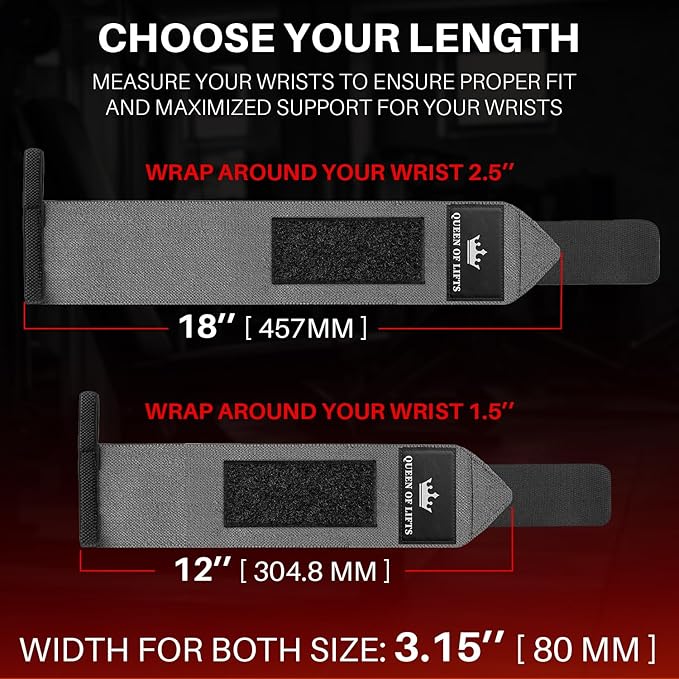 TECEUM Weightlifting Wrist Wraps with Thumb Loop – Gray – Beast Mode – 12 inch – Heavy-Duty Workout Wrist Support & Protection – Ideal for Powerlifting, Strength Training, Bodybuilding