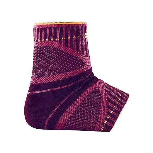 Bauerfeind Sports Ankle Support Dynamic - Ankle Compression Sleeve for Freedom of Movement - 3D AirKnit Fabric for Breathability - Premium Quality & Washable (XS, Pink)