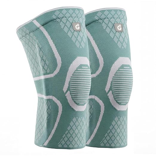 GOOGAH Knee Compression braces 2-Pack - Pain Relief Support for Arthritis, ACL & Meniscus Tears | Breathable Nylon Knee Sleeves for Men & Women | Sizes XXS-2XL