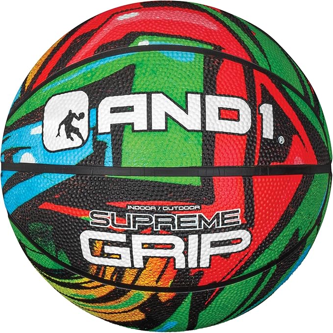 AND1 Mini Basketball 3 Pack Set for Kids (Deflated w/Pump Included): - Size 3 7-Inch Premium Youth Size Basketballs, Easy to Grip