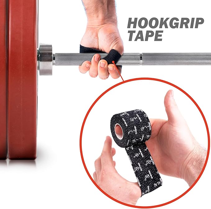 WARM BODY COLD MIND 1.85" Weightlifting Thumb Tape - Hook Grip Tape for Powerlifting, Cross Training, Gym Tape, Workout, Weight Lifting Tape, Athletic Finger Wrap (Mix V3 3 Rolls)