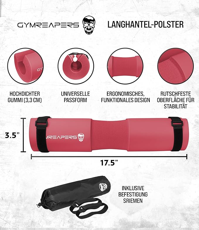 Gymreapers Barbell Squat Pad - Protective Bridge Pad For Hip Thrust, Squats, Lunges - Hip Support, Neck Protection For Bar