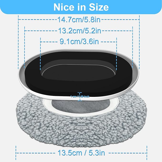 New Upgrade Furniture Movers Sliders, 8+8 Pack 5.8 * 4.3" Multi-Surface Furniture Sliders with Groove Design, Oval 8PCS Moving Pads and 8 Hardwood Socks, Protect Floor and Easily Move Furniture