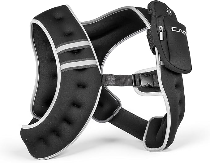 CAP Weighted Vest | 8lb -30lbs | Reflective Workout Vest for Walking, Running, Cardio, Strength Training | Multiple Colors