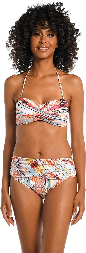 La Blanca Women's Bandeau Hipster Bikini Swimsuit Top