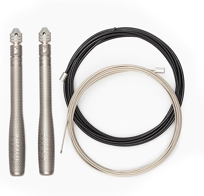 Elite Jumps Bullet Comp Jump Rope - Speed Jump Rope for Double Under WOD Training - High Performance Professional Speed Rope for Training and Fitness - Lightweight & Durable Skip Rope for Workout