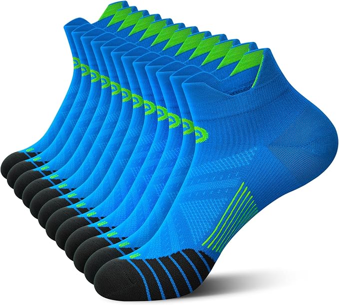 PAPLUS Compression Socks for Men & Women, 2/4/6 Pairs Ankle Running Socks with Arch Support, Ankle Support, Plantar Fasciitis