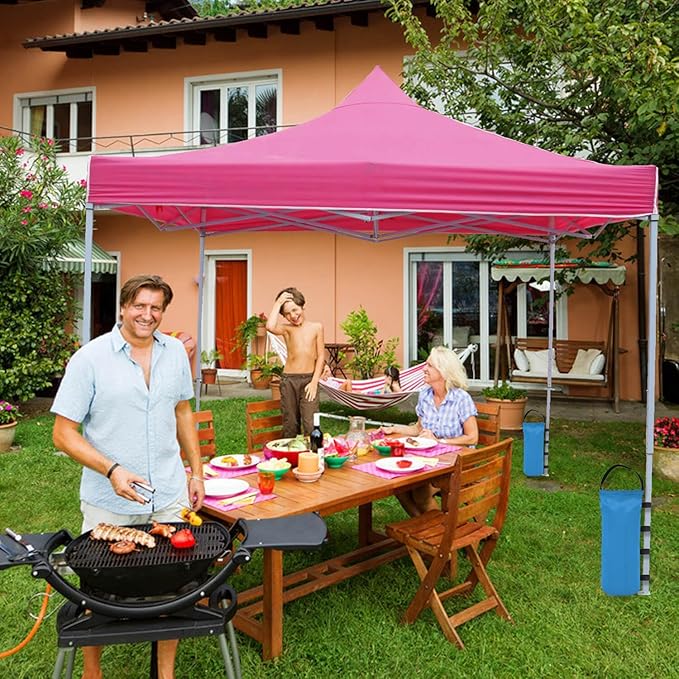 145 LBS Canopy Weights Sand Bags, 4-Pack Sand Bags for Weight Outdoor Advertising Tent Sunshade Fixed Windproof Pop up Canopy Tent Weights (Blue)