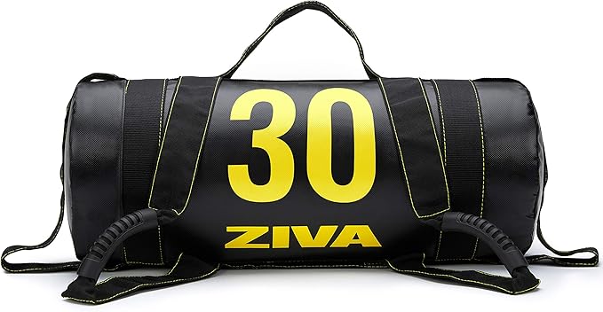 ZIVA Power Sandbag – Pre-Weighted Training Bag with Multiple Handles for Full-Body Strength & Conditioning – Heavy-Duty, No-Fill Needed (10–50 lb)